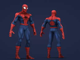 蜘蛛侠C4D绑定模型 SPIDERMAN models CINEMA 4D