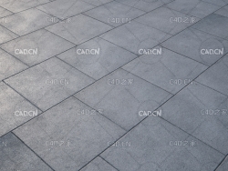 公园广场灰砖无缝地面贴图模型 concrete tile