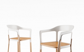 西餐厅餐椅,钢木咖啡椅,餐椅C4D模型 Steelwood Chair by Magis
