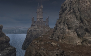 悬崖上的魔鬼城堡C4D工程 Broken Tower