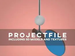 C4D机械乒乓球模拟训练动画工程文件 PONG SIM