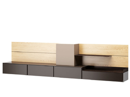 大道380L电视柜MD House品牌电视柜3D模型素材下载Avenue TV Stand 380 L by MD House