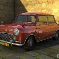 C4D迷你汽车：Free Mini Cooper Cinema 4D Model