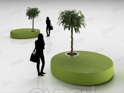 缠绕的景观植物C4D模型