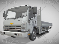 雪佛兰卡车货车2021款C4D汽车模型下载
