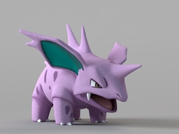 尼多力诺 口袋妖怪卡通动物精灵C4D模型 Nidorino