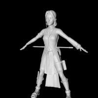 游戏人物模型：女孩模型（C4D/OBJ/MAX）