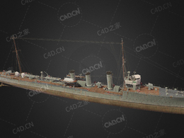 英国皇家海军美狄亚级驱逐舰C4D模型下载Medea 3d model