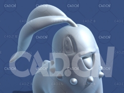 菊草叶动漫卡通角色雕塑C4D模型 Chikorita