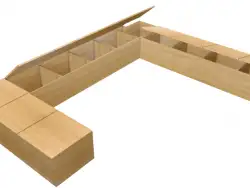 榻榻米实木箱体