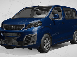 标致旅行者旅行车越野车面包车MPV商务车2017款C4D汽车模型下载