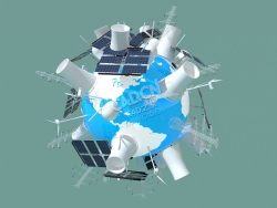 工业地球能源世界C4D模型 Energy-World