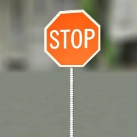 STOP标志牌3D模型 STOP SIGN