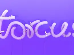 C4D灯管文字工程