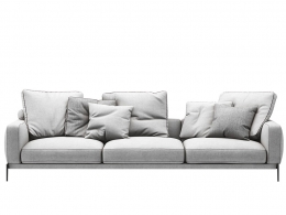 罗密欧沙发豪华客厅沙发3D模型素材下载Romeo Sofa by Flexform