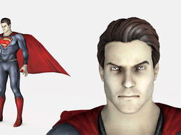超人C4D绑定模型 Superman para Cinema 4D (Rig)