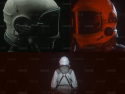 无信号宇航员C4D模型 Gumroad – No Signal Cosmonaut 3d Model and Resources
