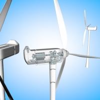 风力发电机C4D模型 Wind Turbines