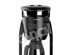 C4D咖啡机模型 coffee machine 3D model