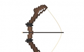 《我的世界》像素游戏模型：弓箭C4D模型 Bow 3d model