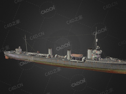 德国海军G-101级驱逐舰C4D模型下载G 101 3d model