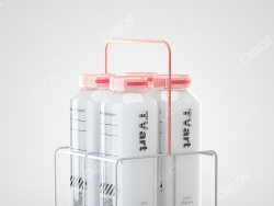 牛奶瓶C4D OCTANE模型