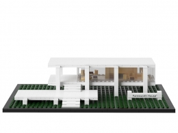 乐高法恩斯沃斯住宅模型3D模型素材下载Farnsworth House by Lego