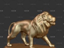 雄狮雕塑 狮子雕塑 铜狮工艺雕塑 工艺品摆件 Lion sculpture