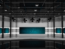 会展空间 展厅C4D模型 The exhibition hall