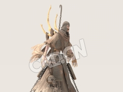 C4D幽灵马古姆模型（包含骨骼绑定未包含动画) Magum_A01_SK 3D Model