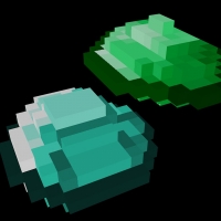 minecraft-钻石绿宝石模型