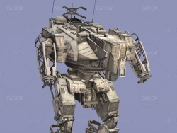 科幻机甲战士机器人C4D模型Vytro - 3D Model