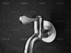 C4D OCTANE不锈钢水龙头
