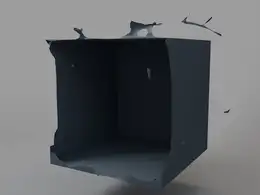 C4D布料破碎动画工程 weight map propagation