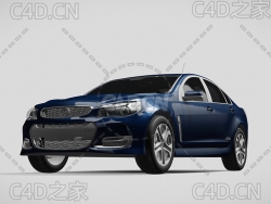 霍顿汽车2016款C4D汽车模型下载