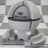 vray for c4d材质：Stucco Wall
