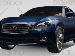 英菲尼迪q70汽车2014款C4D汽车模型下载