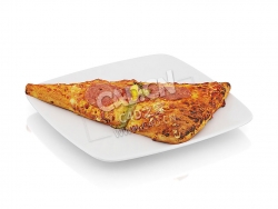 C4D意大利香肠奶酪三角食物模型 Triangle with salami and cheese