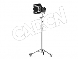 C4D舞台剧院大型钨丝灯光源模型 Arrit Tungsten True Blue ST5 Theater