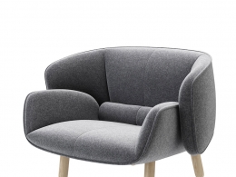 Fusion 座椅现代餐椅3D模型素材下载Fusion Chair by BoConcept