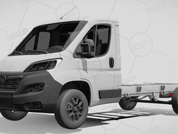 沃克斯豪尔movano板车卡车货车运输车辆汽车2022款C4D汽车模型下载
