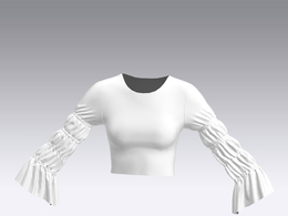 c4d模型女性衣服上衣Sleeves-42