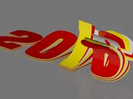 C4D文字翻页动画工程文件 Page animation