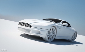 跑车白模C4D模型 Sports car