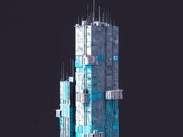 未来科幻赛博朋克高层建筑future architecture-48