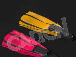 C4D潜水脚蹼模型 Scuba-Flippers 3d model