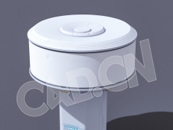 C4D未来城市圆盘科技塔楼建筑模型 Tower