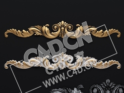 C4D欧式石膏雕花装饰花件室内装修浮雕花构件模型_06 nakladka2