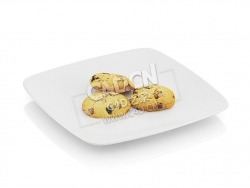 C4D巧克力饼干食物模型 Cookies with chocolate
