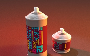 蚊虫喷雾剂C4D模型 DUE BOMBOLETTE SPRAY